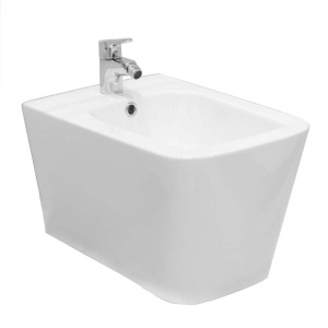 Bideu suspendat Fluminia Paris, alb