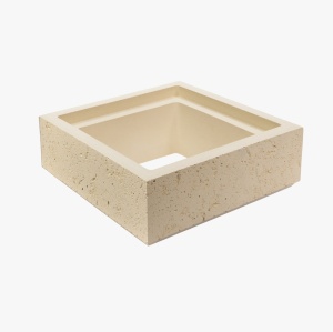 Boltar din beton pentru gard Star Stone Venus Block 30x30x10 cm, smoke