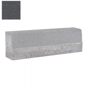 Bordura Semmelrock tesita 50x10x15 cm, negru