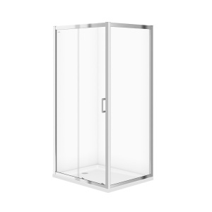 Cabina de dus Cersanit Arteco CleanPro, 100x80x190 cm, crom