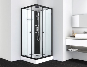 Cabina de dus completa Sanotechnik STIL 2, patrata, fara plafon, 90x90x232cm - Img 3