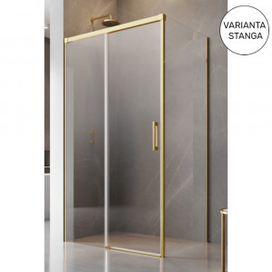 Cabina de dus Radaway Idea Gold KDJ cu usa glisanta si perete fix, 110 Lx80 cm