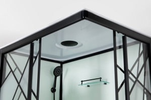 Cabina dus cu hidromasaj Sanotechnik DECO BLACK 2, 120x90x215 cm - Img 5