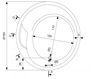 Cada baie hidromasaj Hidro Belform Luna, acril, Ø 160 cm - Img 2