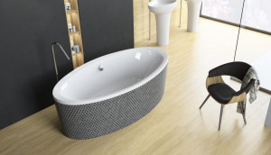 Cada baie Radaway Mesara, acril, 190x96 cm