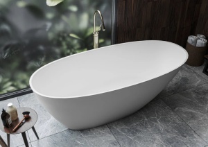 Cada freestanding Miraggio Melbourne compozit 168.5x76 cm alb lucios - Img 2