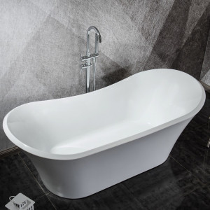Cada freestanding ovala 9009 acril 180x80 cm alb lucios