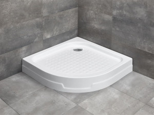 Cadita dus acril semirotunda Radaway Rodos A compact, 80x80 cm