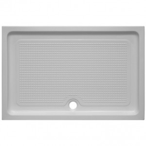 Cadita dus dreptunghiulara acril Belform Cubo 120x80x15 cm, alb - Img 2