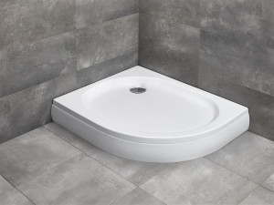 Cadita dus semirotunda Radaway PATMOS E, 120x90 cm