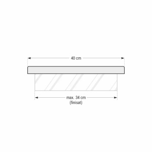 Capac interval gard Star Stone Roma Clasic, 50x40x3 cm, white - Img 3