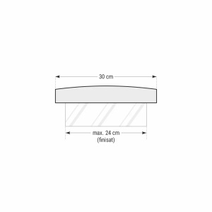 Capac interval gard Star Stone Roma Royal, 50x30x5 cm, silver - Img 3