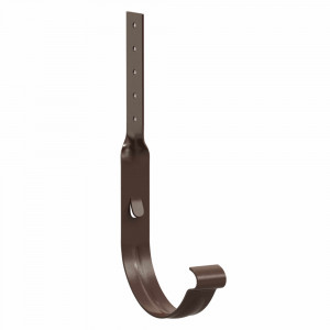 Carlig rasucit jgheab pentru sistem pluvial Bilka, metalic, D 125 mm, maro ciocolatiu (RAL 8017), mat