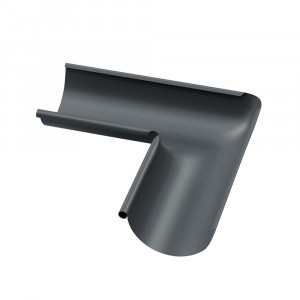 Coltar interior jgheab pentru sistem pluvial Bilka, metalic, D 125 mm, gri grafit (RAL 7024), mat