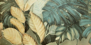 Decor gresie element 1 Tubadzin Alabaster Shine leaves A 119.8x59.8 cm