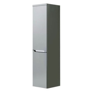 Dulap coloana Oristo Silver 144x35x35 cm, usi deschidere stanga, gri mat - Img 2