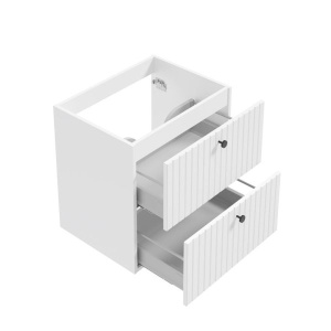 Dulap suspendat pentru lavoar Defra Fuego 60 cm, alb - Img 2