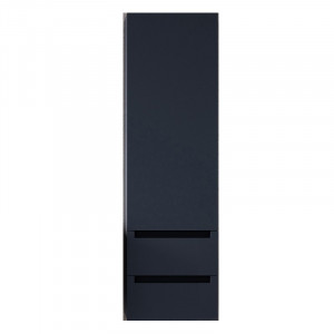 Dulap tip coloana Kolpasan Vittoria, 1 usa si 2 sertare, 45x148 cm, gri inchis