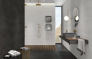 Faianta Emigres Slab Negro rectificata lucioasa 30x90 cm - Img 2