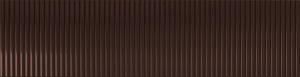 Faianta Tubadzin Groove brown 1 gloss STR 7.8x29.8 cm