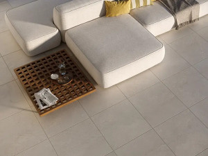 Gresie portelanata Tubadzin Korater Grand Cave str 18 mm, 60x60 cm, ivory - Img 2