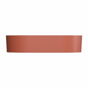 Lavoar compozit Foglia Evo cu montare pe blat, 60x40 cm, teracota mat - Img 3
