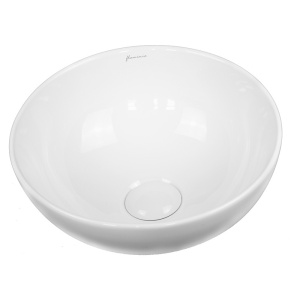 Lavoar rotund pe blat Fluminia Round, 33x33x13 cm - Img 2