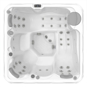 Minipiscina jacuzzi Wellis Budapesta Life Premium, 5 locuri, 200x200x89 cm - Img 2