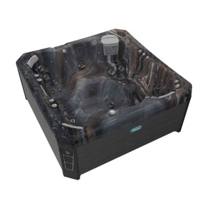 Minipiscina jacuzzi Wellis Malaga Citylife Premium, 6 locuri, cu pompa de caldura, scara inteligenta si spatiu de depozitare, 218x218x90 cm - Img 2