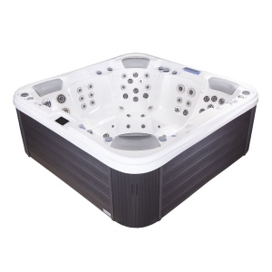 Minipiscina jacuzzi Wellis Monaco, 5 locuri, 236x236x95 cm, ice white - Img 2