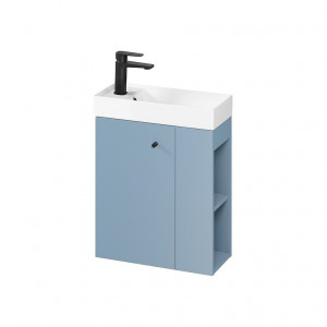 Mobilier suspendat Cersanit Larga pentru lavoar 50x22 cm, albastru - Img 2