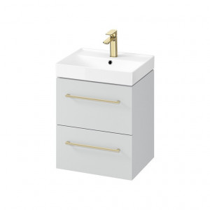 Mobilier suspendat Cersanit Larga pentru lavoar 50x38 cm, gri - Img 2