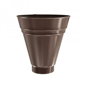 Palnie colectoare jgheab pentru sistem pluvial Bilka, metalic, D 100, lucios
