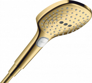 Para de dus Hansgrohe Raindance Select 120, 3 jeturi, auriu lucios - Img 1