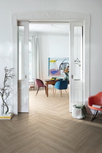 Parchet laminat Egger NatureSense EL2161 Stejar Newport crem 8/32 Herringbone - Img 2