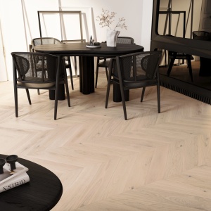 Parchet stratificat Barlinek Classico Line Stejar Trivor Chevron, 14 mm - Img 3