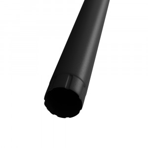 Prelungitor intermediar burlan pentru sistem pluvial Bilka, metalic, D 100, 1 m, negru (RAL 9005), mat