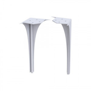 SET PICIOARE SPATE MOBILIER LOUIS (2 BUC), 27.5 CM, ALB LUCIOS