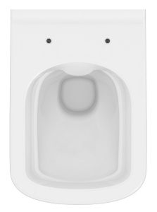 Set vas WC suspendat Cersanit City Pro Square Vortex, capac duroplast, soft close, alb lucios - Img 3