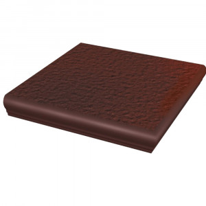 Treapta Klinker colt Paradyz Cloud brown Kapinos stopnica narozna 33x33 cm