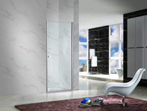 Usa de dus batanta Belform 70 cm, sticla 8 mm, crom - Img 2