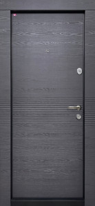 Usa metalica apartament BC115, stanga, bicolora (spate alb), 86x202 cm