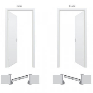 Usa metalica Tracia Apollo, dreapta, alb RAL 9016, 205 x 88 cm + accesorii - Img 3