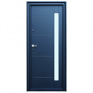 Usa metalica Tracia Pontus, dreapta, gri antracit RAL 7016, 205x88 cm + accesorii