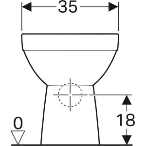 Vas wc Geberit Selnova Square, Rimfree - Img 3