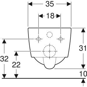 VAS WC SUSPENDAT ICON SQUARE RIMFREE - Img 3