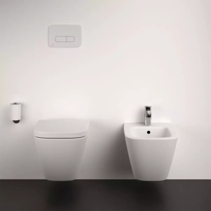 Vas WC suspendat Ideal Standard i.life rimless proiectie scurta 48 cm alb lucios - Img 4