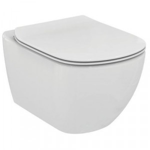 Vas wc suspendat Ideal Standard Tesi Aquablade cu capac slim, softclose, alb mat