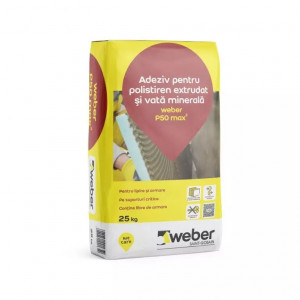 Adeziv/masa spaclu polistiren si vata minerala Weber P50, 25kg