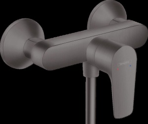 Baterie dus Hansgrohe Talis E monocomanda negru - crom periat - Img 2